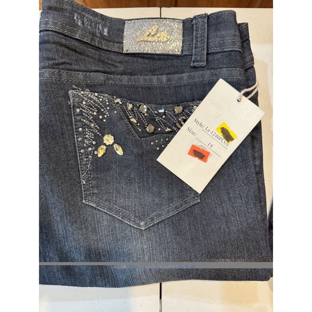 13 Wholesale Lot Womens Jeans NWT Bling Flare Straight Skinny Sizes 5-18 Denim - Picture 8 of 10